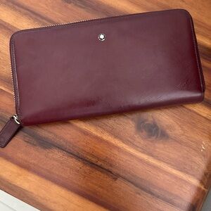 Montblanc Rich Burgundy Leather Wallet